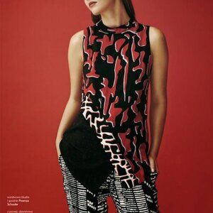 Proenza Schouler Red & Black sleeveless top